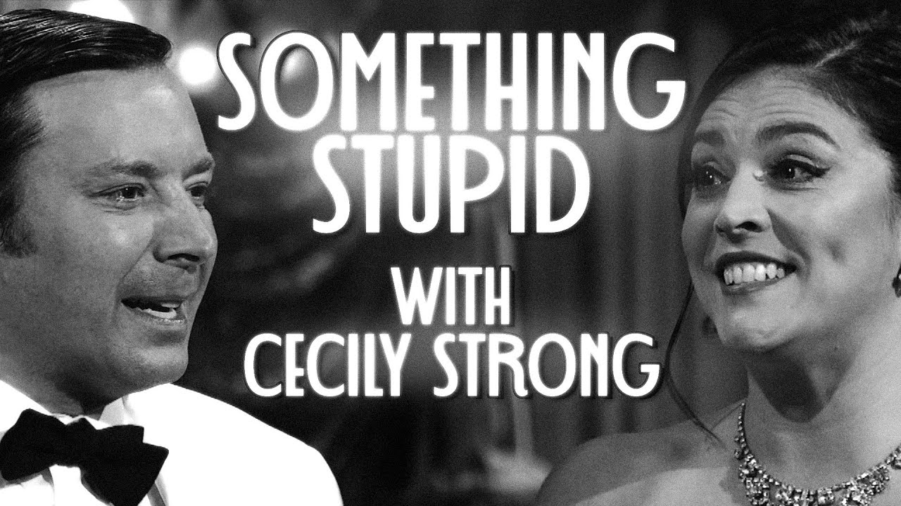 Something Stupid with Cecily Strong | The Tonight Show Starring Jimmy Fallon