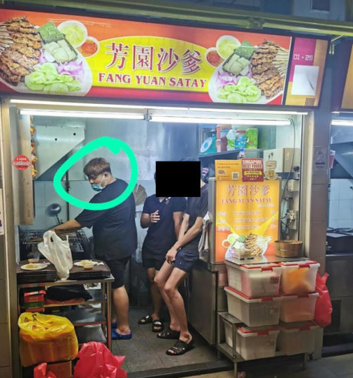 Satay man in viral photo says he is not the “hum sup lo” WHO went to ktv