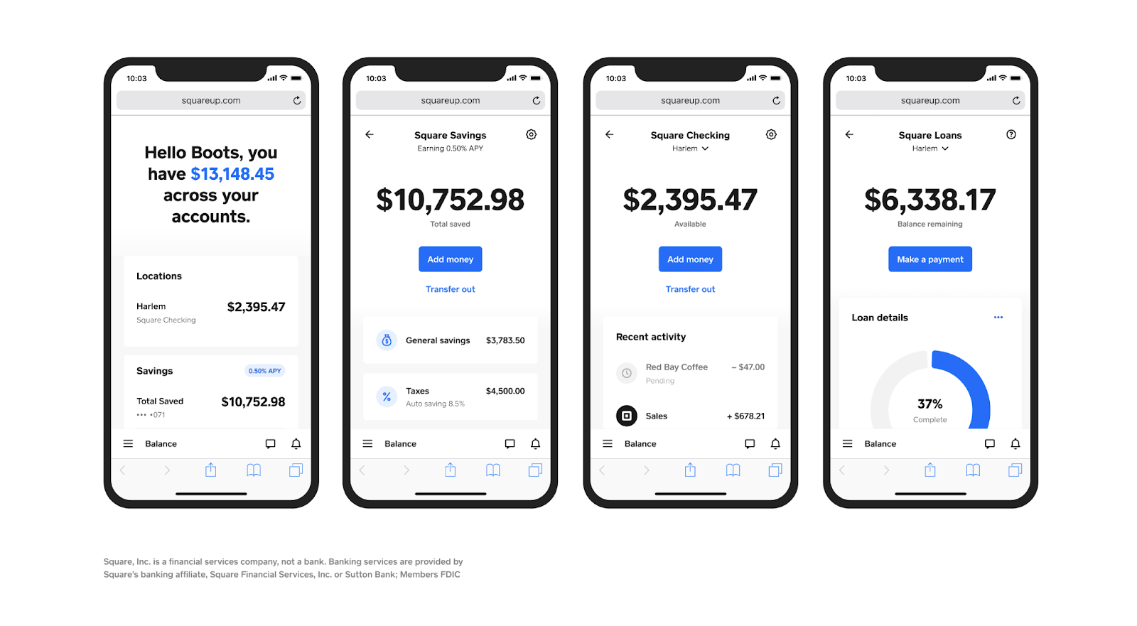 Square launches business bank accounts