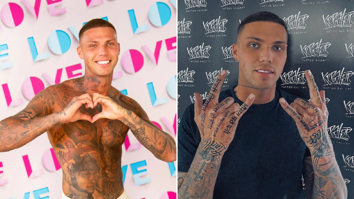 What tattoos does Danny Bibby from Love Island have and what do they mean?