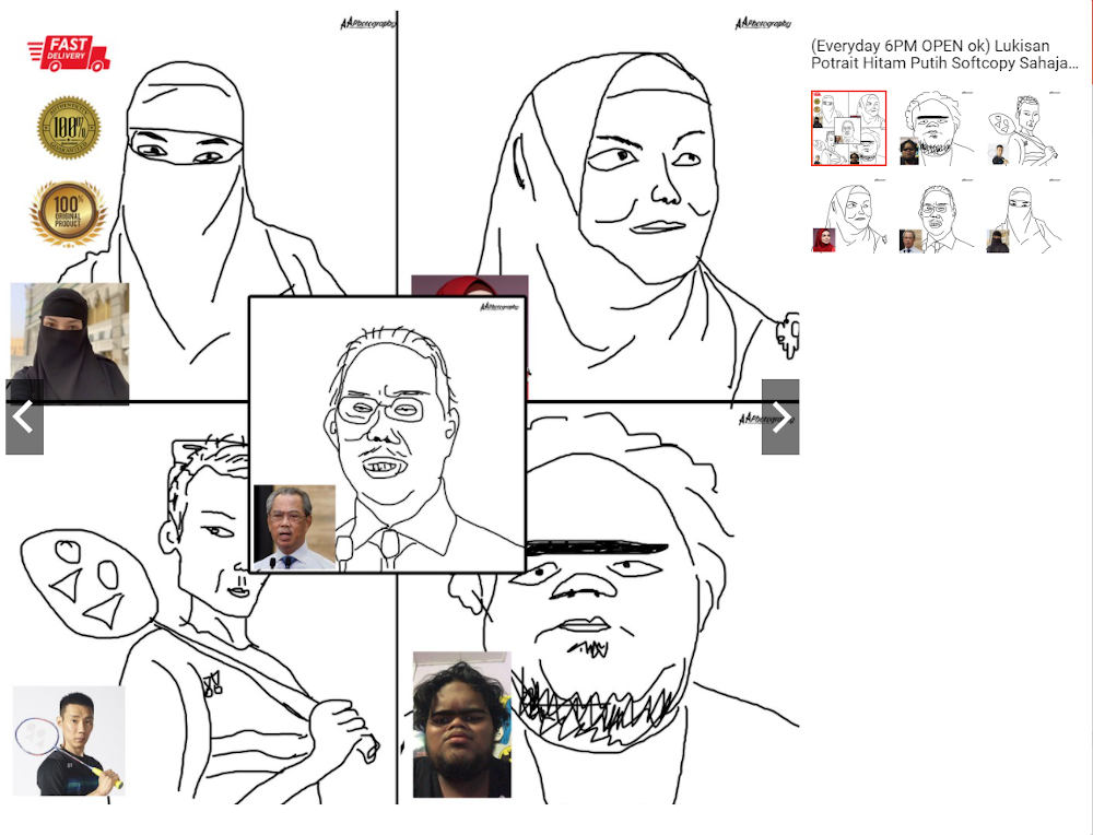 Malaysian artist sells almost 200 pieces of his bad art online in less than a week after going viral
