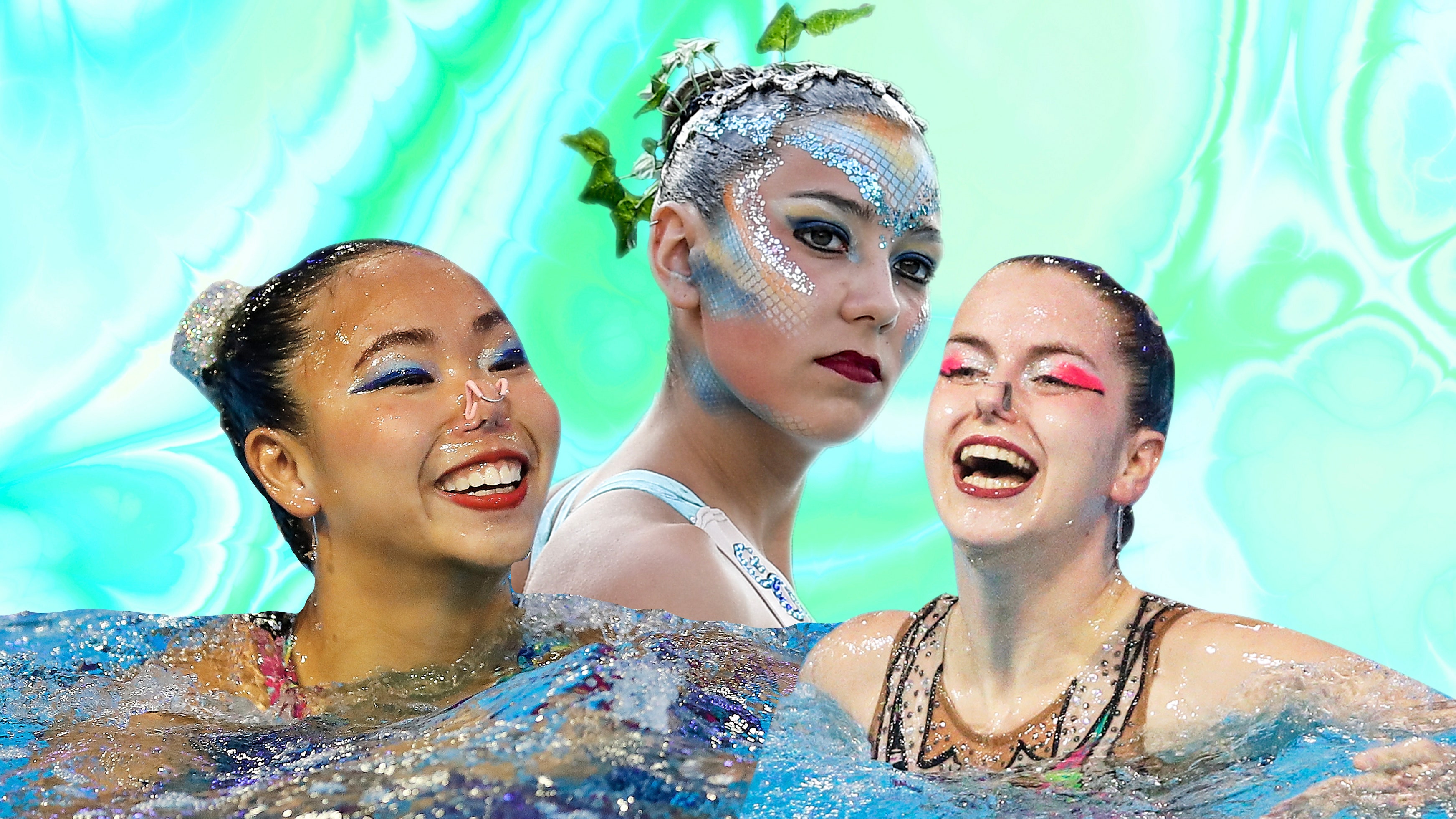 How Synchronized Swimmers Keep Their Performance-Perfect Makeup Intact