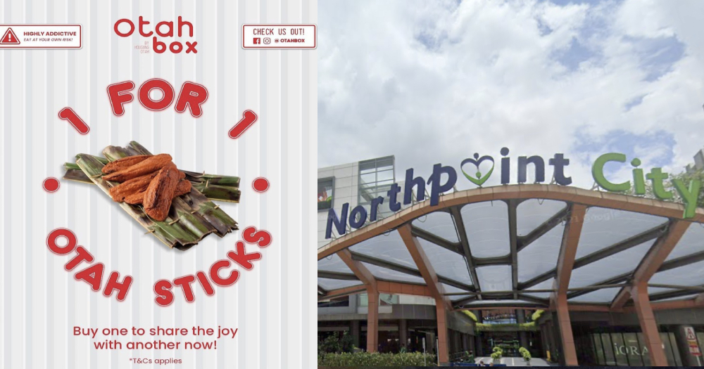 1-for-1 otah promotion at new Northpoint City otah store on July 30 & 31, 2021