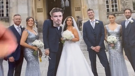 Woman Pranks Husband By Replacing Him With Jack Grealish On Wedding Photos