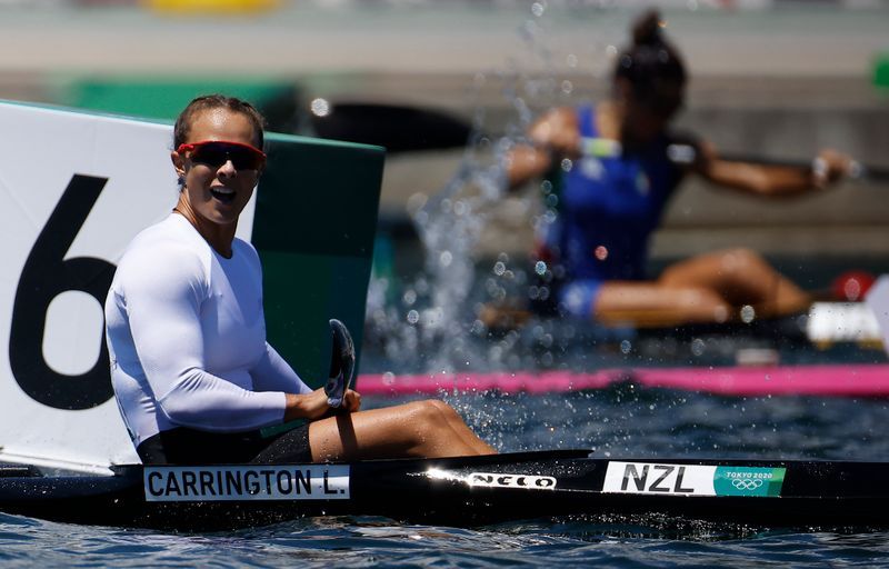 Olympics-Canoe sprint-Carrington wins women's kayak single 200m gold