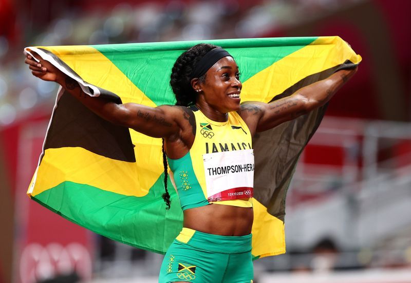 Olympics-Athletics-Thompson-Herah completes sprint double-double