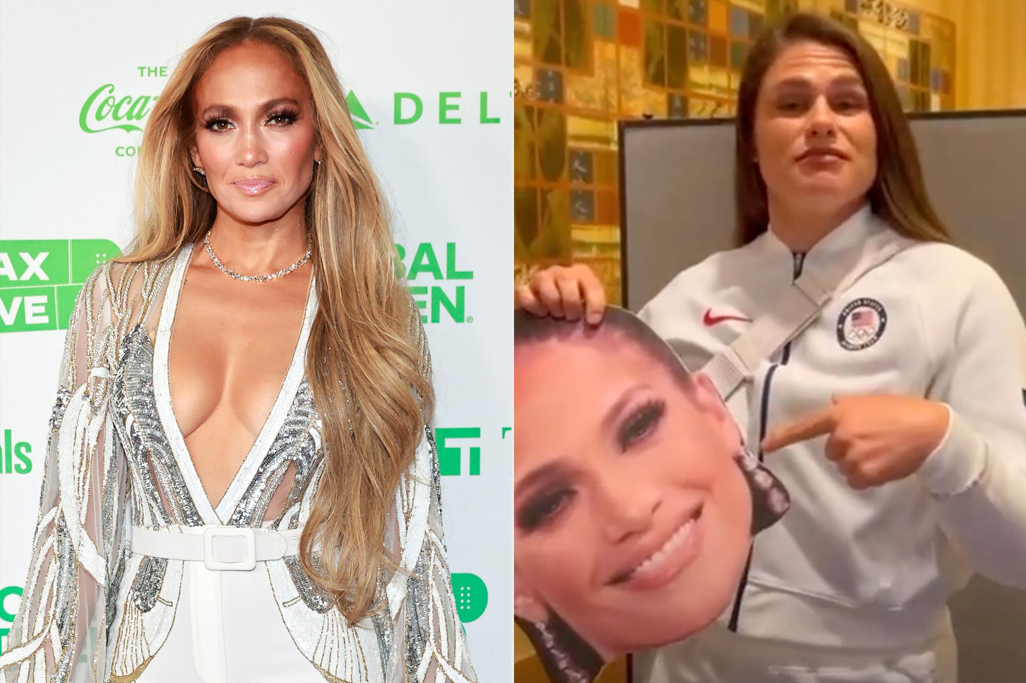 Jennifer Lopez reacts to Olympian Ilona Maher's declaration of love: 'I choose you too'