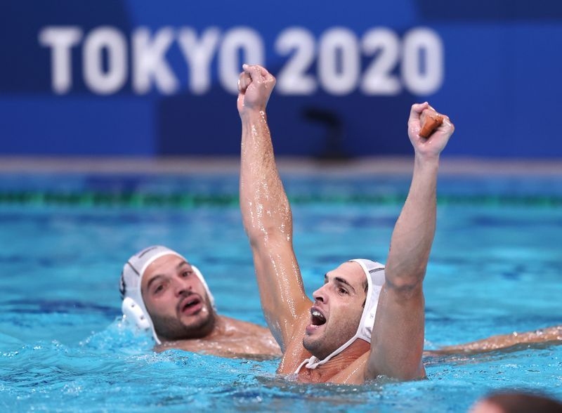 Olympics-Water polo-Greece reach first-ever final after downing Hungary