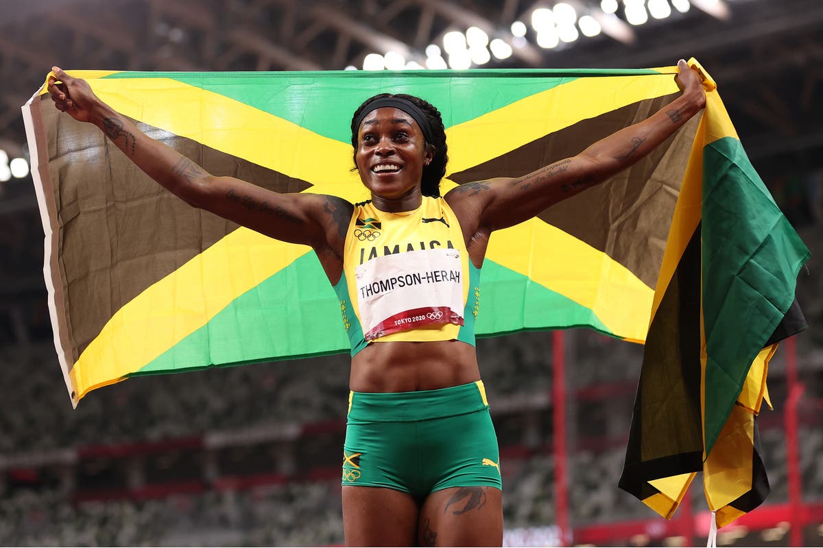 Elaine Thompson-Herah wins women’s 200m final to complete Olympic double-double