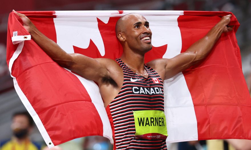 Olympics: Canada's Damian Warner breaks Games record on the way to decathlon gold