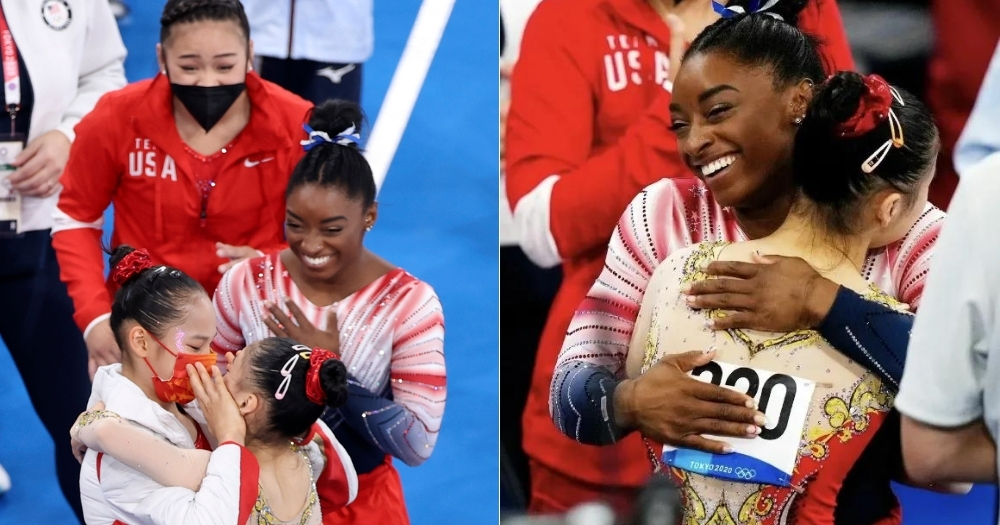 U.S. & China Olympic gymnasts' heartwarming hug moves netizens