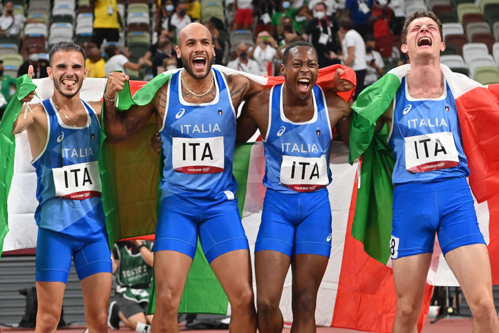 Italy win first ever Olympic men’s 4x100 metres relay title