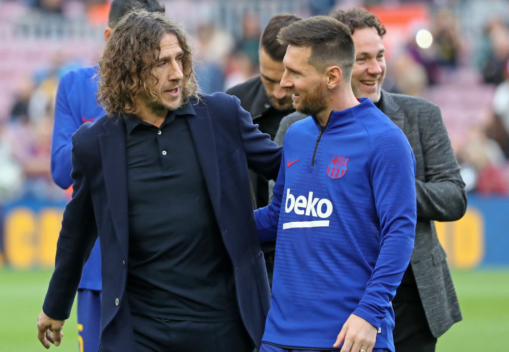 Barcelona legend Carles Puyol sends emotional message to Lionel Messi as he leaves the club