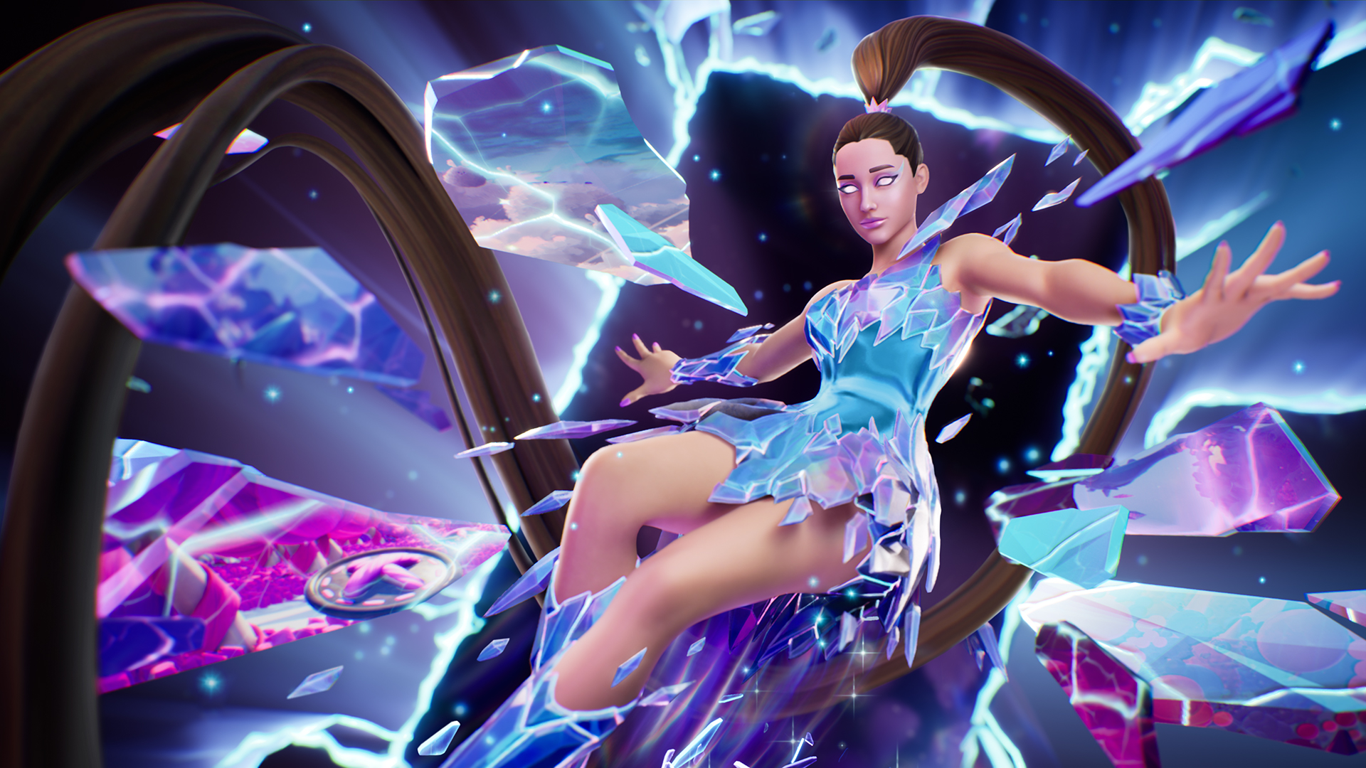 Ariana Grande’s Fortnite event takes players all over the Rift