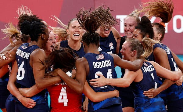 Relief and Redemption as U.S. Women’s Volleyball Team Will Play for Gold