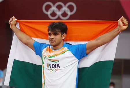 Olympics-Athletics-Chopra wins historic javelin gold for India