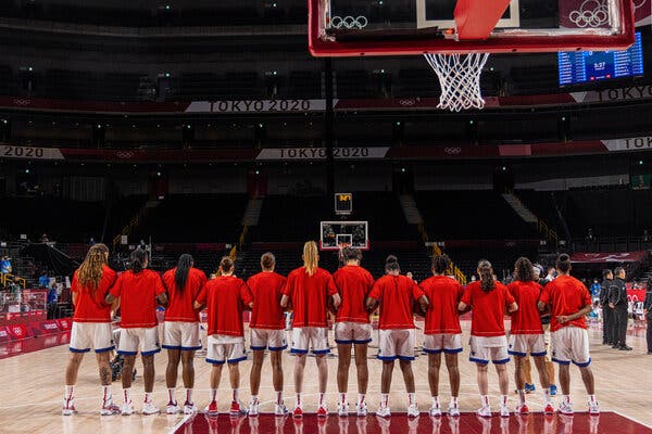 The U.S. women’s basketball team faces Japan for the gold.