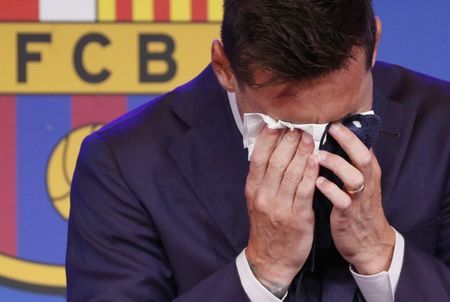 Emotional Messi says 'I became the man I am at Barcelona'