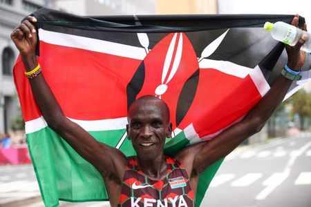 Olympics-Athletics-Kenya's Kipchoge cements legacy with back-to-back marathon golds