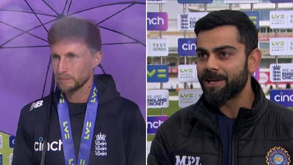 Virat Kohli and Joe Root react as first England v India Test ends in draw