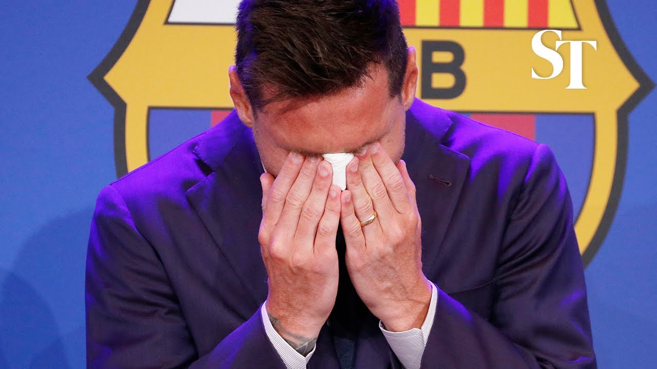 Messi bids a tearful goodbye to FC Barcelona