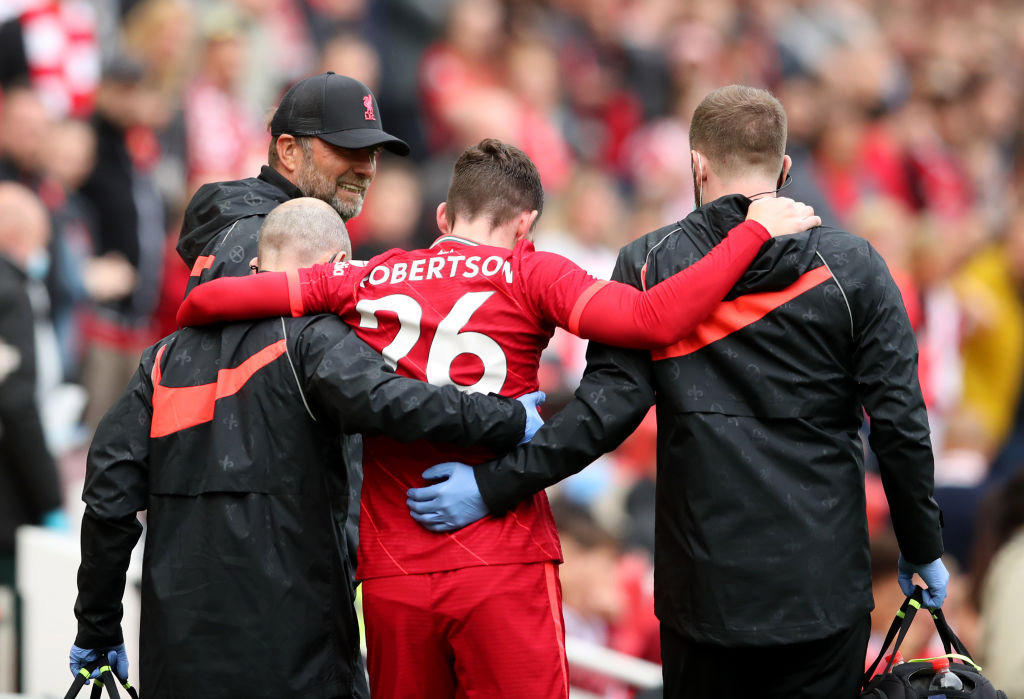 Liverpool boss Jurgen Klopp provides Andy Robertson injury update after Athletic Bilbao draw