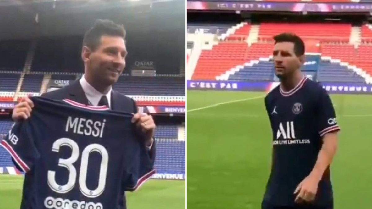 Lionel Messi pictured in PSG kit for first time following sensational Barcelona exit