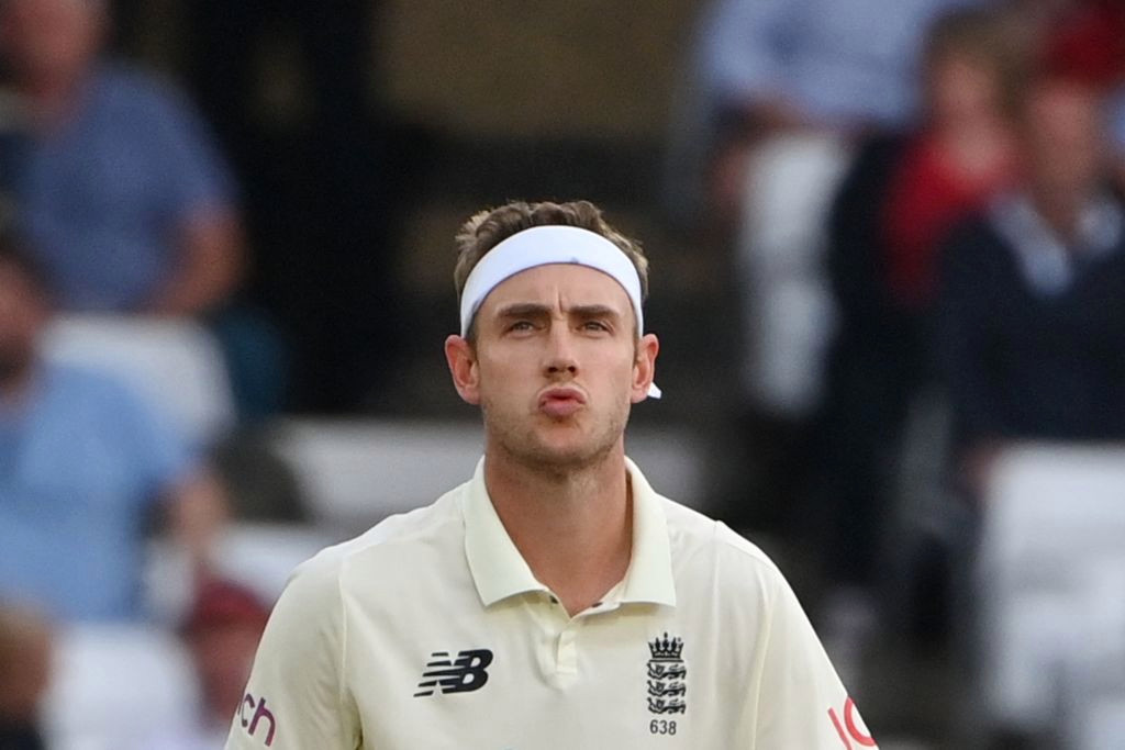 Stuart Broad to miss rest of England’s Test series against India with torn calf