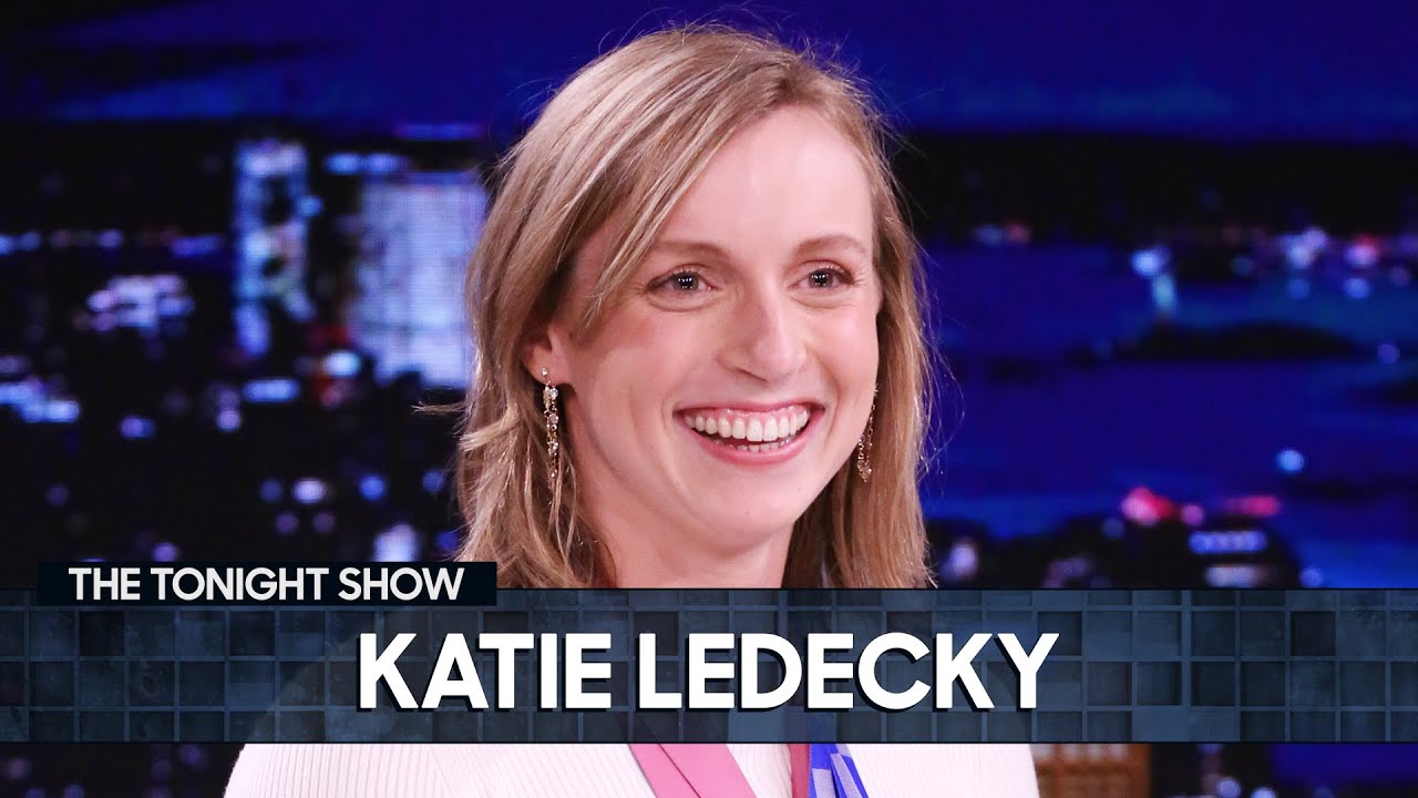 10-Time Olympic Medalist Katie Ledecky Busts the Myth About Swimming After Eating | The Tonight Show