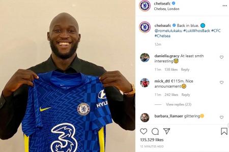 Lukaku rejoins Chelsea in club record move from Inter Milan