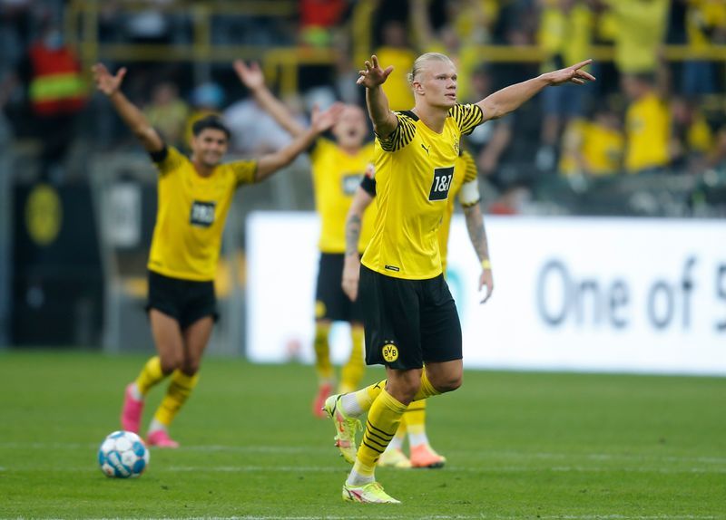 Soccer-Haaland sparkles in Dortmund season-opening demolition of Frankfurt