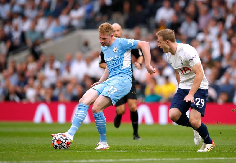 Soccer-Kane absent but Son scores Tottenham winner to stun Man City