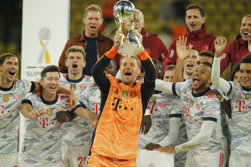 Lewandowski double downs Dortmund as Bayern Munich win Super Cup
