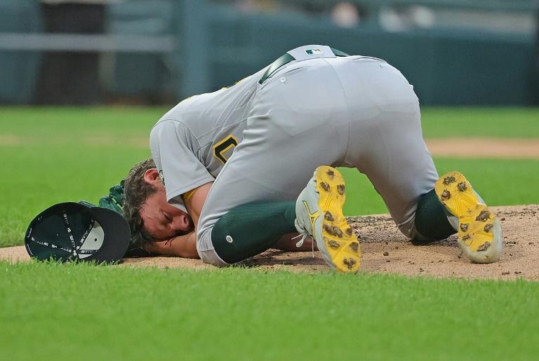 A's pitcher Bassitt hospitalized after being hit in head by drive