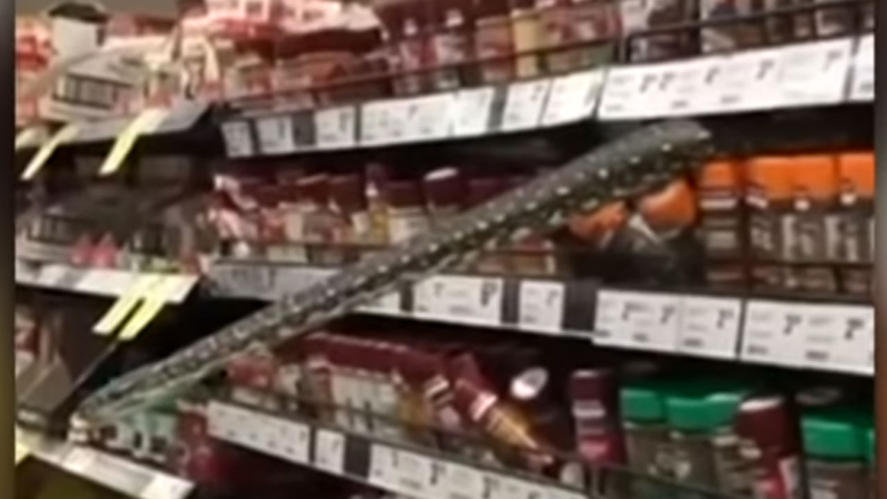 Video Shows 10-Foot-Long Python Surprising Shopper at Australian Supermarket