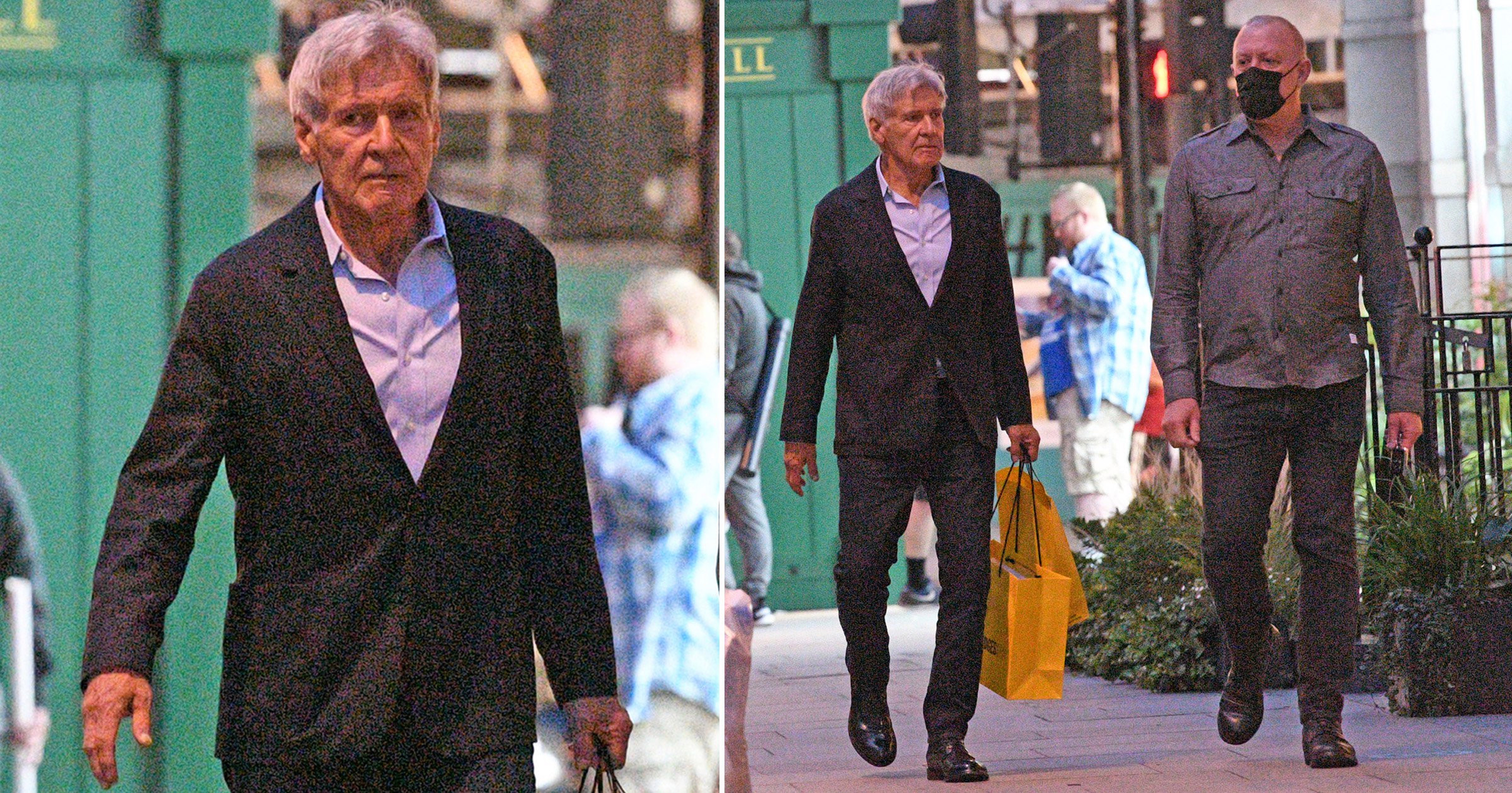 Harrison Ford recovers from shoulder injury with Selfridges shopping spree