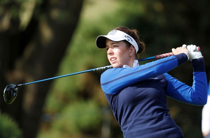 Golf-Harigae and Hall share lead at women's British Open