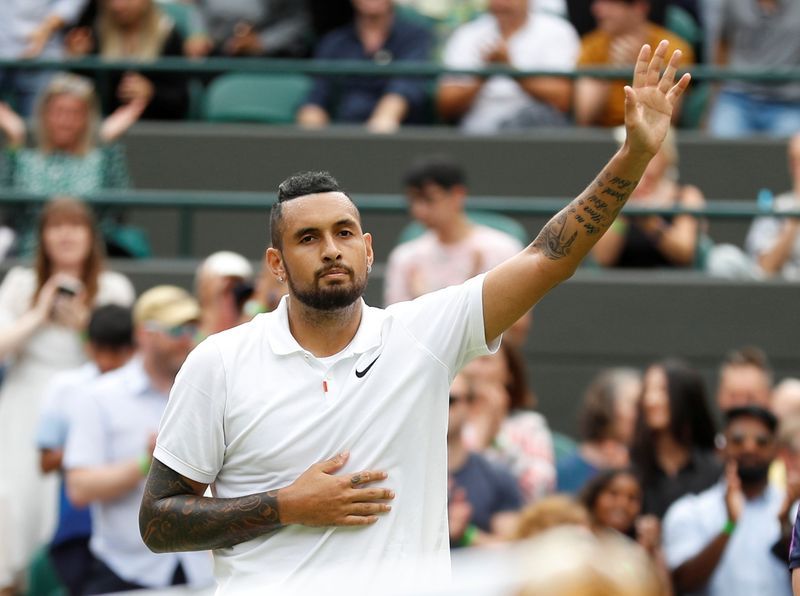 Tennis-Kyrgios pulls out of U.S. Open tune-up event with knee pain