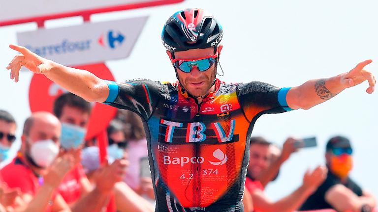 Caruso wins on Vuelta mountain as Roglic tightens grip