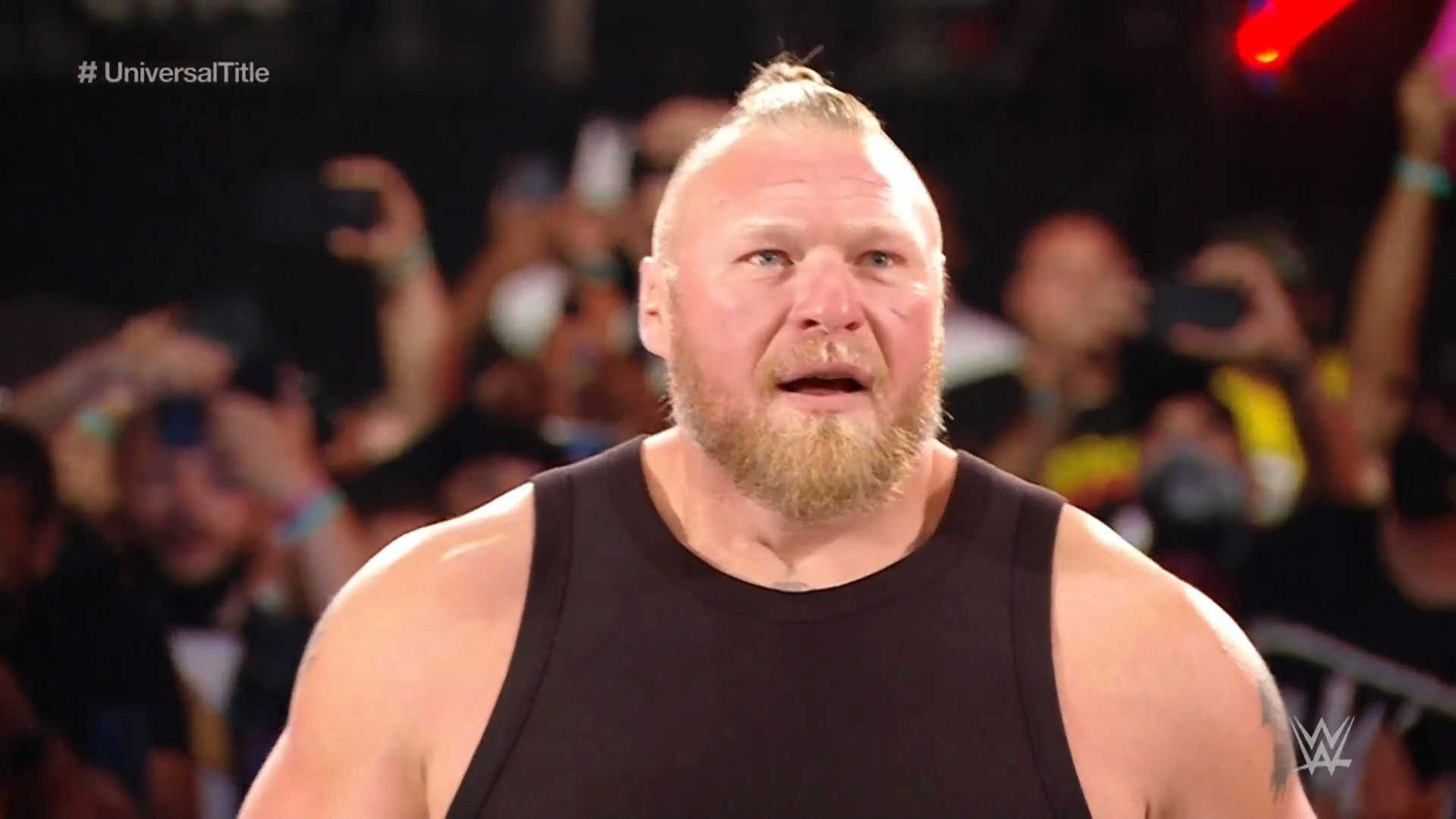 WWE’s Brock Lesnar looks more ripped than ever as beast returns at SummerSlam sporting full beard and ponytail