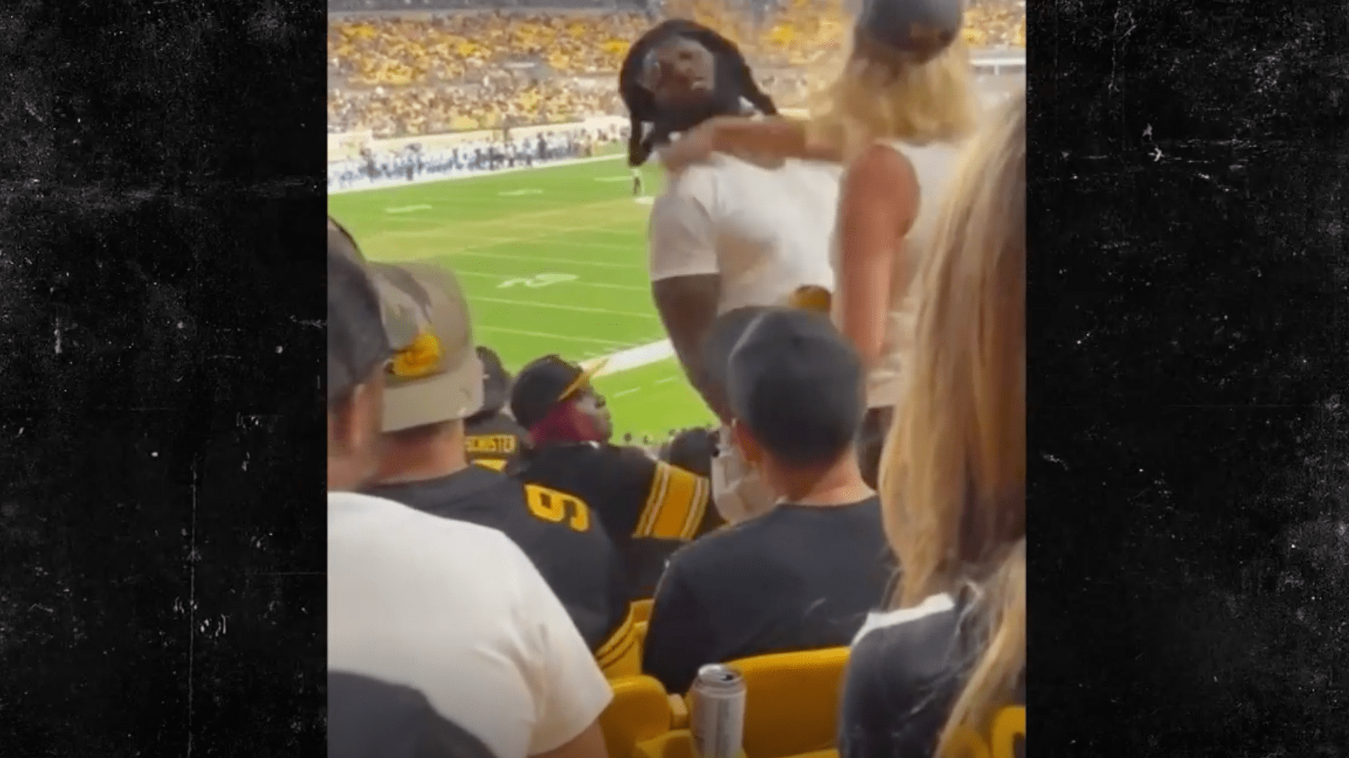 Fight Breaks Out at Steelers, Lions Game After Woman Slaps Man in Face