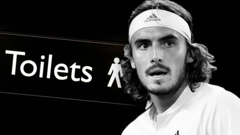 (Video) Nothing sinister about my bathroom breaks: Tsitsipas