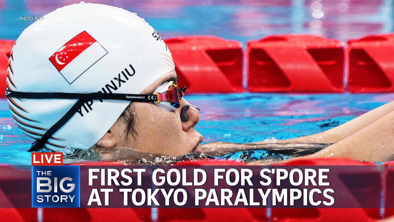 Swimmer Yip Pin Xiu wins 100m backstroke (S2) for Singapore's first gold in Tokyo | THE BIG STORY