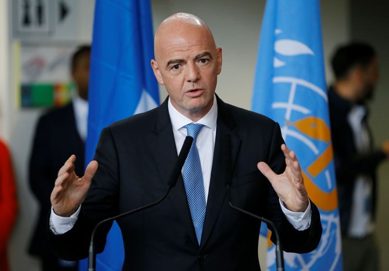 Soccer - FIFA's Infantino asks Premier League and LaLiga to release players for World Cup qualifiers