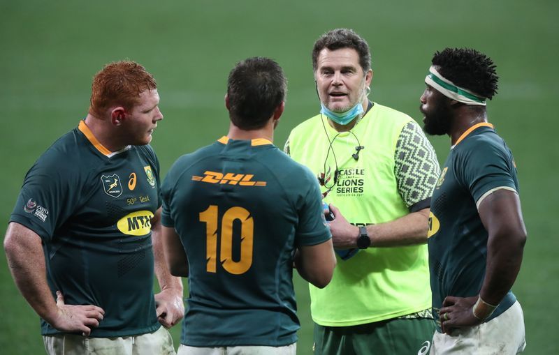 Rugby-Under-fire Erasmus won’t travel to Australia with Boks