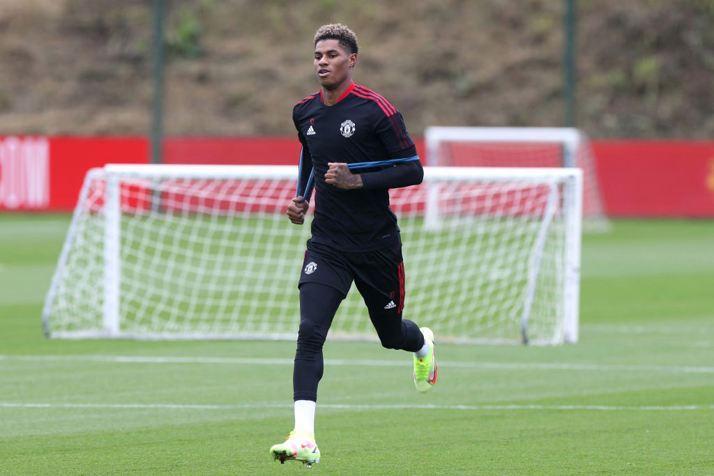 Marcus Rashford returns to Manchester United training after shoulder surgery