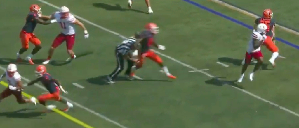 Nebraska-Illinois Had To Go Without An Umpire Because They Kept Getting Ran Over By Crossing Routes