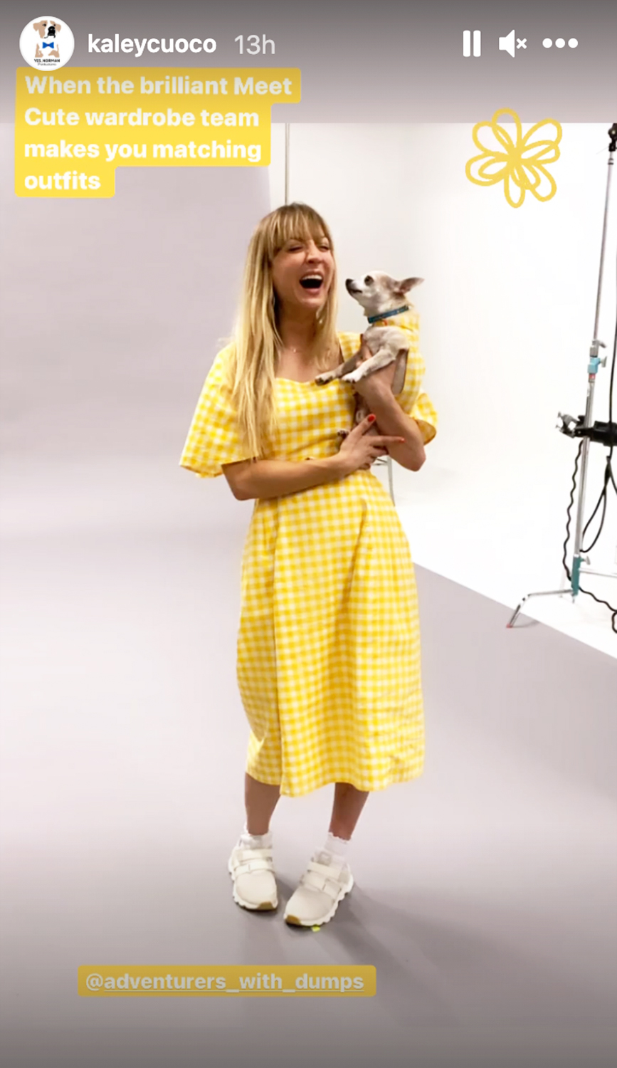 Kaley Cuoco and Costar Pete Davidson Celebrate Wrapping Their Film Meet Cute: 'What an Experience'