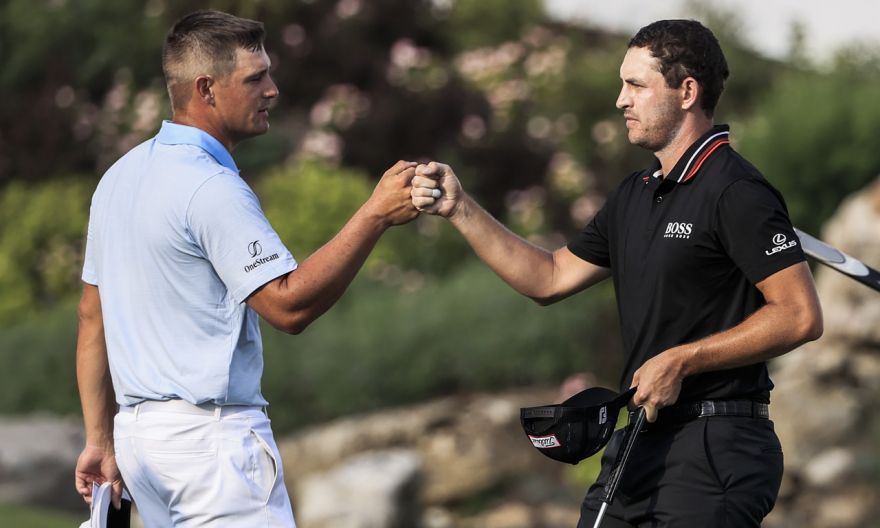 Golf: DeChambeau, Cantlay share three-shot lead at BMW Championship