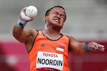S'pore Paralympian Diroy Noordin breaks own national shot put record